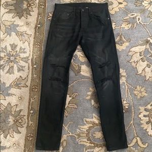 H&M Distressed Skinny Low Waist Denim